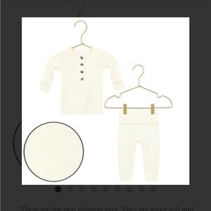 Lou Lou & Co - Cream Top and Bottom Set - Baby